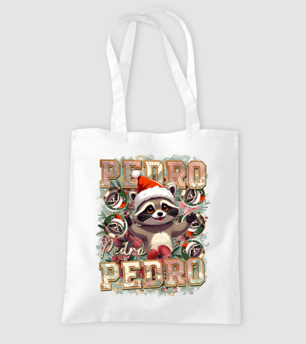 Pedro pedro flower xmas model alb pe tricou