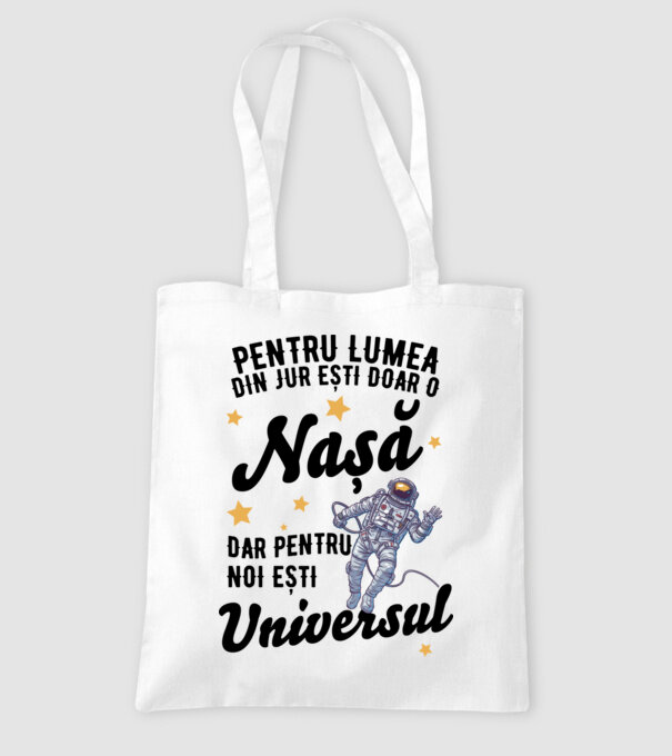Pentru lumea din jur ești doar un nașă, dar pentru noi ești universul model alb pe tricou
