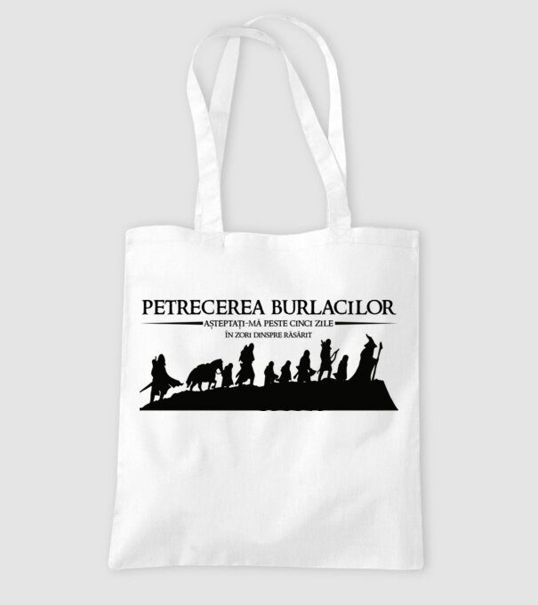 petrecerea burlacilor - așteptați-mă peste cinci zile - în zori dinspre răsărit model alb pe tricou