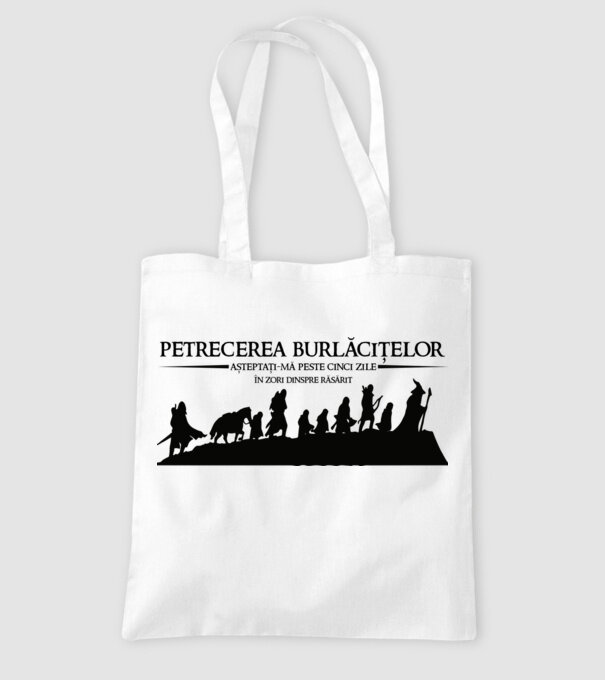 petrecerea burlăcițelor - așteptați-mă peste cinci zile - în zori dinspre răsărit model alb pe tricou