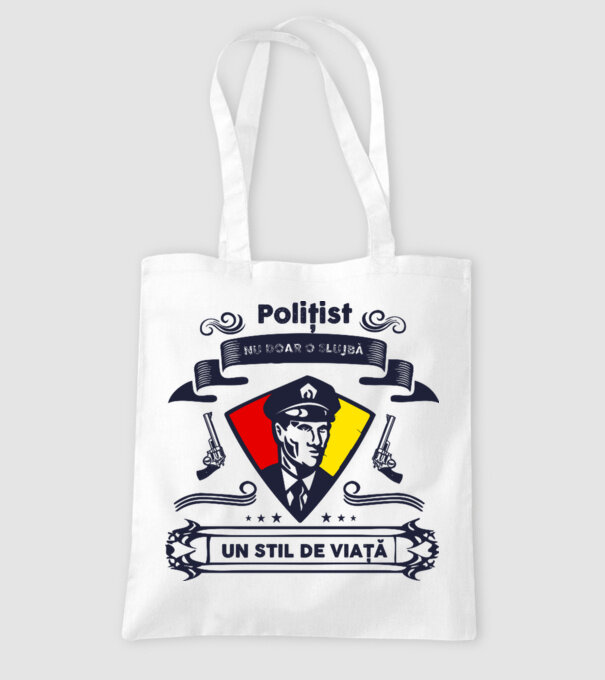 Polițist - Nu doar o slujbă - Un stil de viață model alb pe tricou