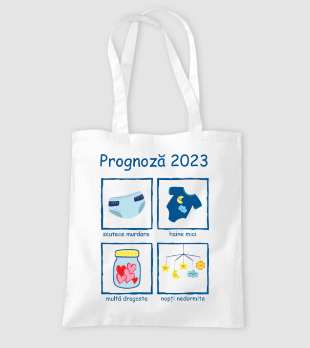 Prognoză 2023 model alb pe tricou