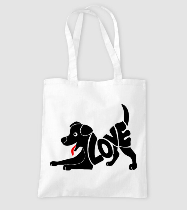 Puppy love model alb pe tricou