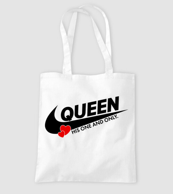 Queen model alb pe tricou