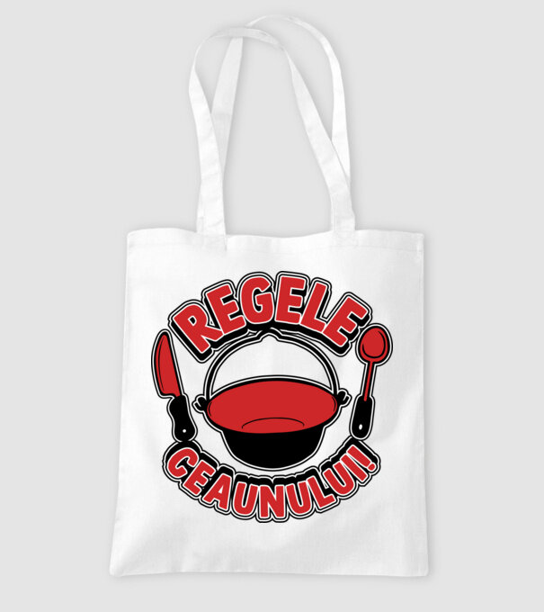 Regele - ceaunului! model alb pe tricou