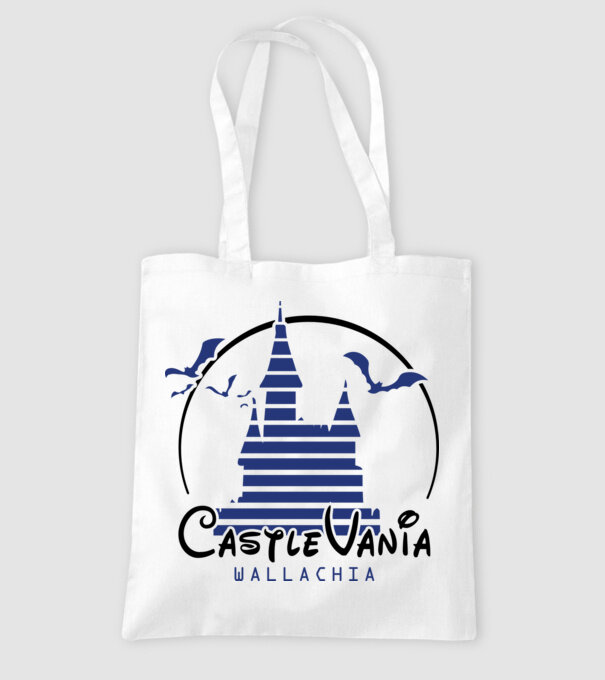 România CastleVania model alb pe tricou