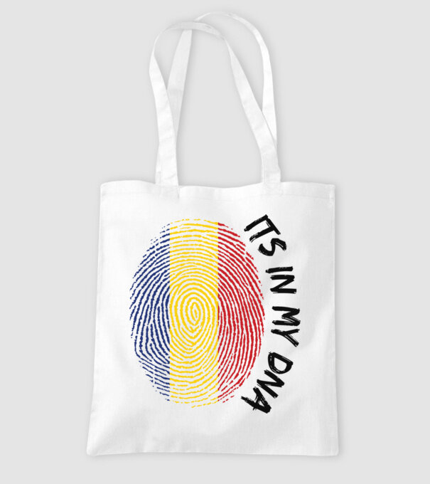 România fingerprint model alb pe tricou