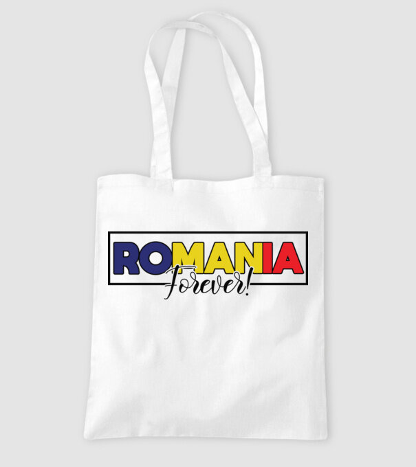 Romania forever model alb pe tricou