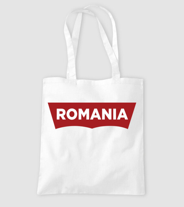 România levis model alb pe tricou