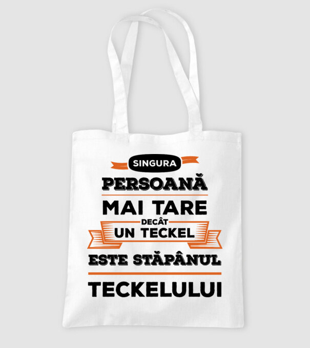 singura persoană mai tare decât un Teckel este stăpânul Teckelului model alb pe tricou