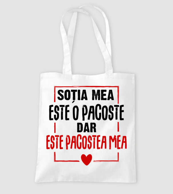 soția mea este o pacoste model alb pe tricou