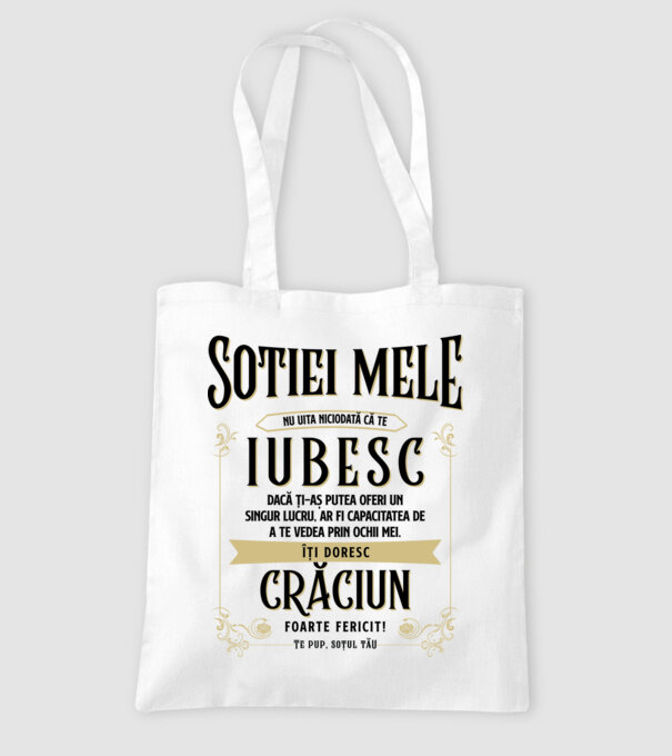 Soției mele - nu uita niciodată că te iubesc - dacă ți-aș putea oferi un singur lucru, ar fi capacitatea de a te vedea prin ochi model alb pe tricou