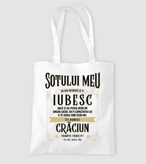 Soțului meu model alb pe tricou