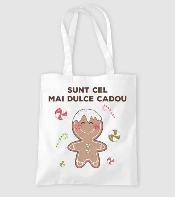 Sunt cel mai dulce cadou model alb pe tricou
