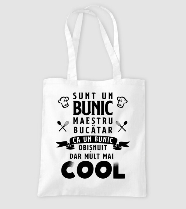 sunt un bunic maestru bucătar, ca un bunic obișnuit, dar mult mai cool model alb pe tricou