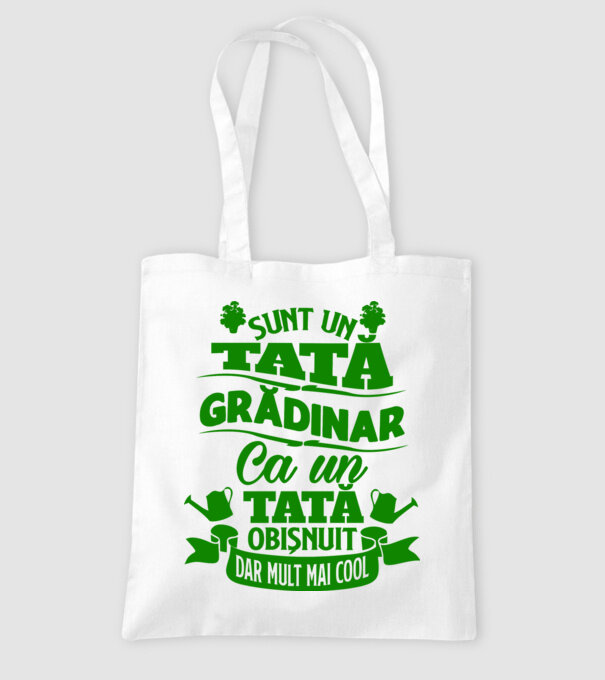Sunt un tată grădinar model alb pe tricou