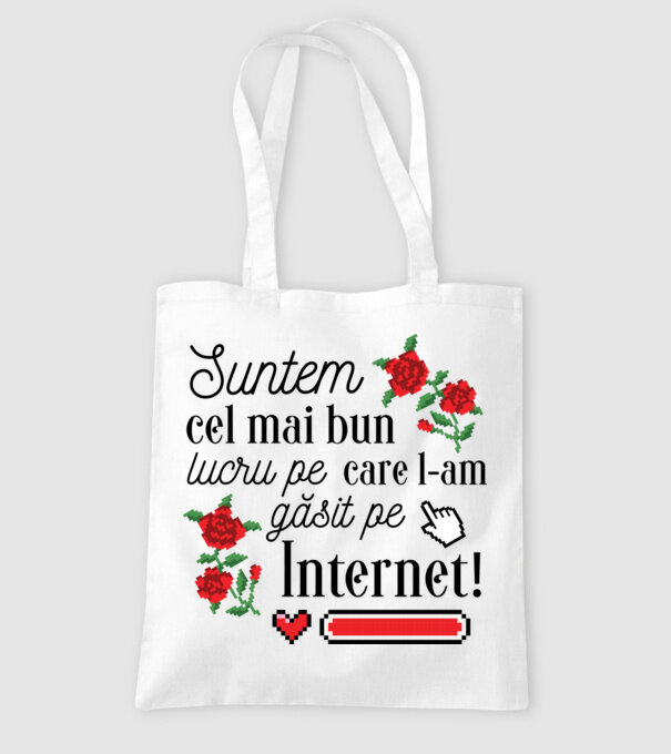 Suntem cel mai bun lucru pe care l-am găsit pe internet model alb pe tricou