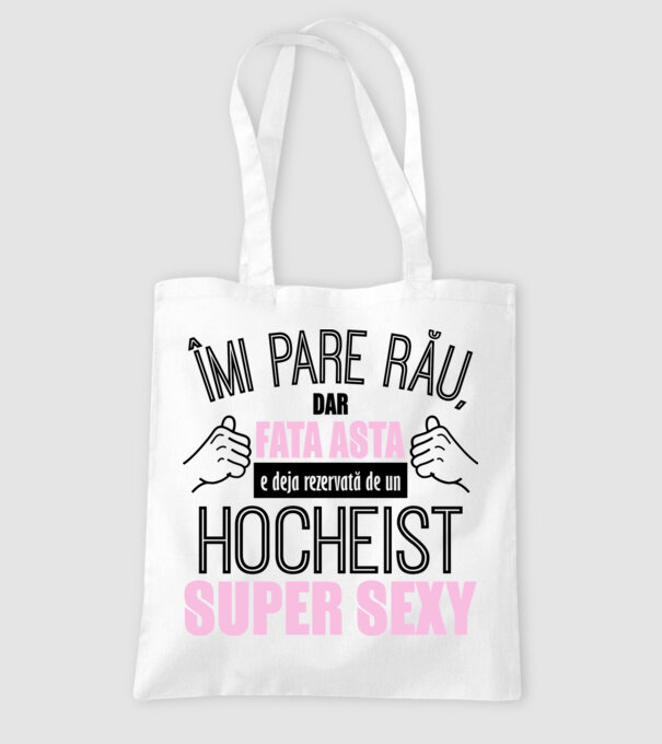 Îmi pare rău, dar fata asta e deja rezervată de un HOCHEIST super sexy model alb pe tricou
