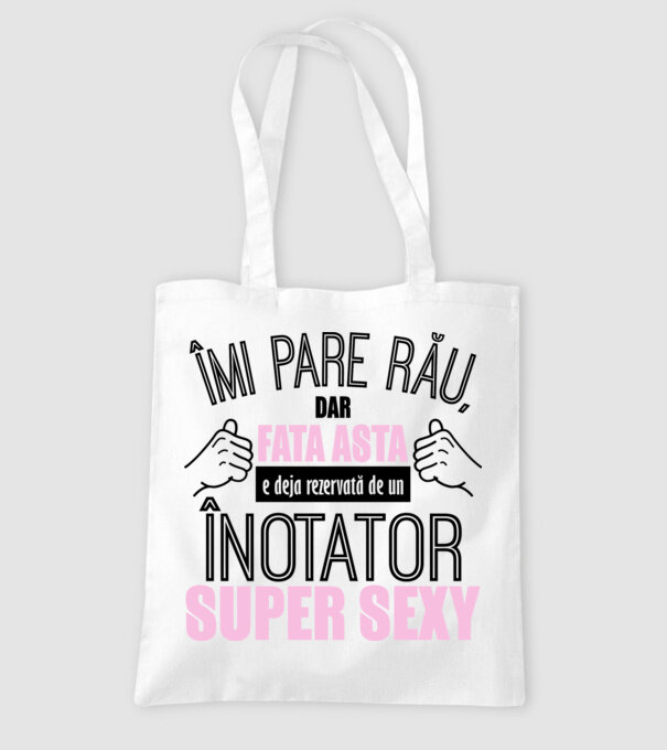 Îmi pare rău, dar fata asta e deja rezervată de un ÎNOTĂTOR super sexy model alb pe tricou