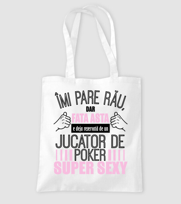 Îmi pare rău, dar fata asta e deja rezervată de un JUCĂTOR DE POKER super sexy model alb pe tricou