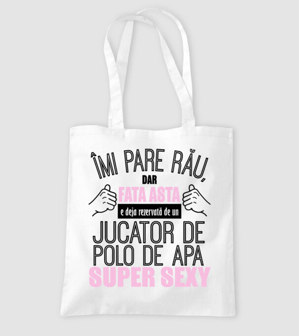 Îmi pare rău, dar fata asta e deja rezervată de un JUCĂTOR DE POLO PE APĂ super sexy model alb pe tricou