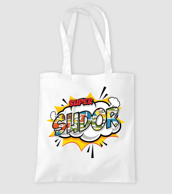 Super Sudor model alb pe tricou