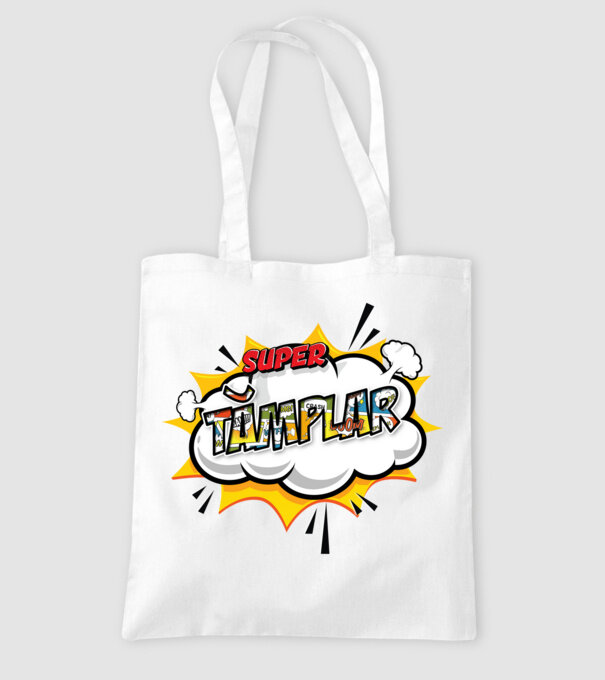 Super Tâmplar model alb pe tricou