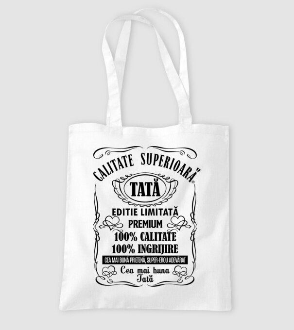 Tată Premium - ediție limitată premium model alb pe tricou