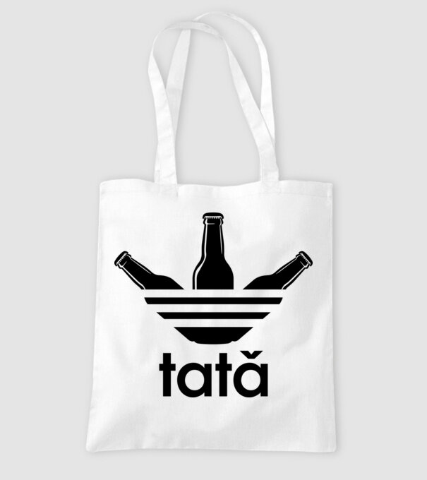 Tatadidas model alb pe tricou