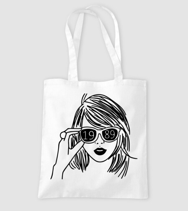 Taylor Swift 1989 model alb pe tricou