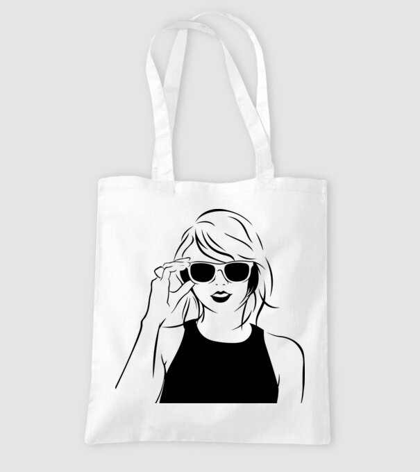 Taylor Swift model alb pe tricou