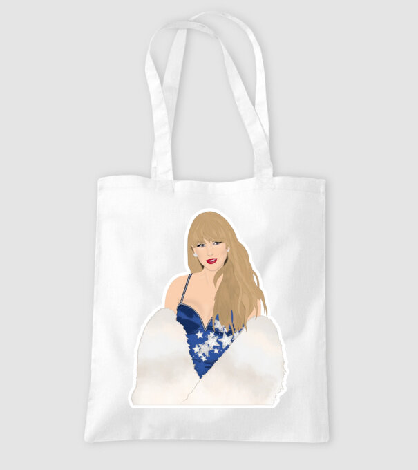Taylor Swift blue model alb pe tricou