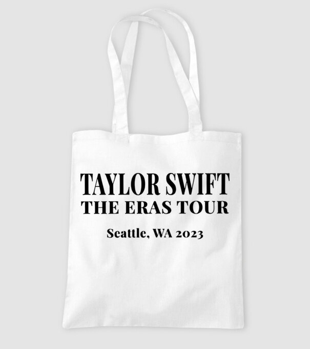 Taylor Swift Eras tour text2 model alb pe tricou