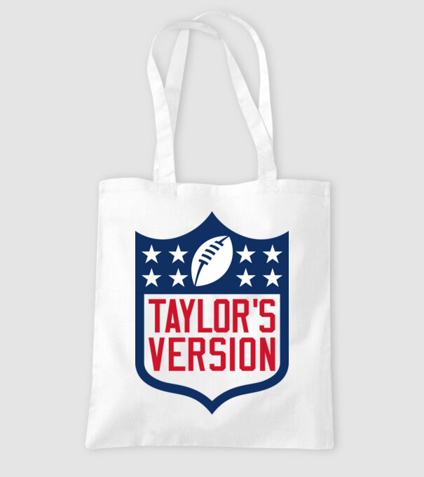 Taylor Swift football logo model alb pe tricou
