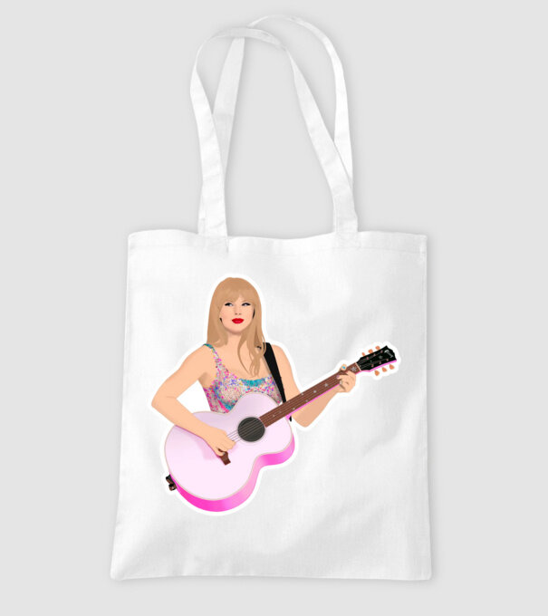 Taylor Swift pink model alb pe tricou