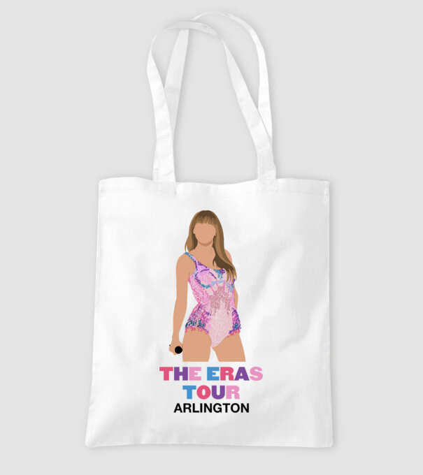 Taylor Swift The Eras Tour Arlington 4 model alb pe tricou