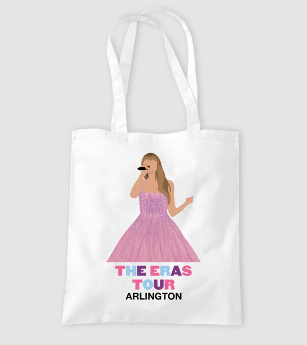 Taylor Swift The Eras Tour Arlington model alb pe tricou