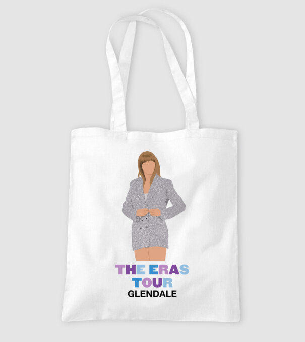 Taylor Swift The Eras Tour Glendale 2 model alb pe tricou
