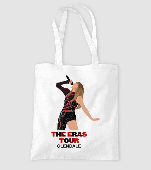 Taylor Swift The Eras Tour Glendale model alb pe tricou