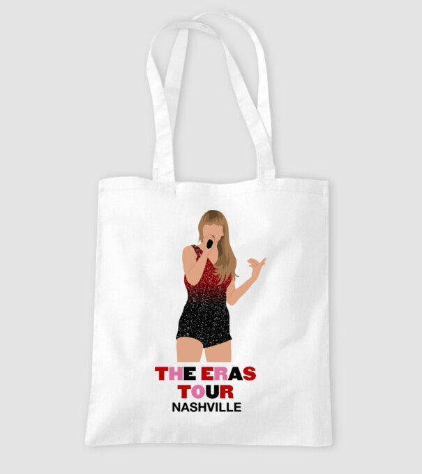 Taylor Swift The Eras Tour Nashville model alb pe tricou