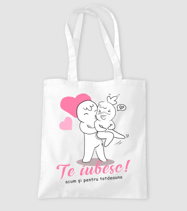 te iubesc model alb pe tricou