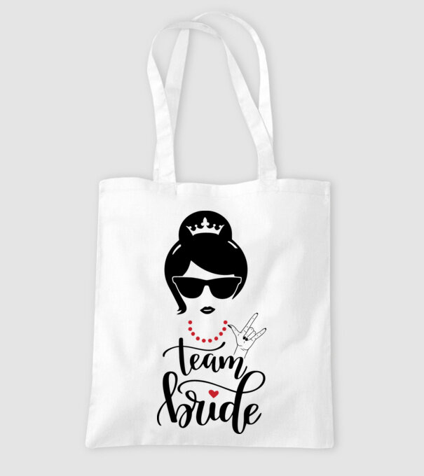 Team Cool Bride model alb pe tricou