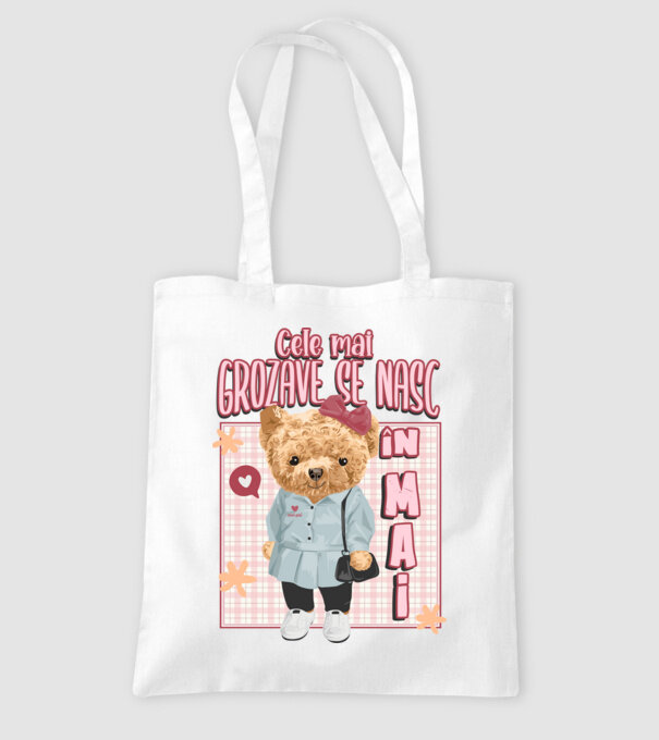 Teddy cele cool girl MAI model alb pe tricou