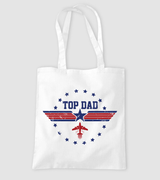 TopDad model alb pe tricou