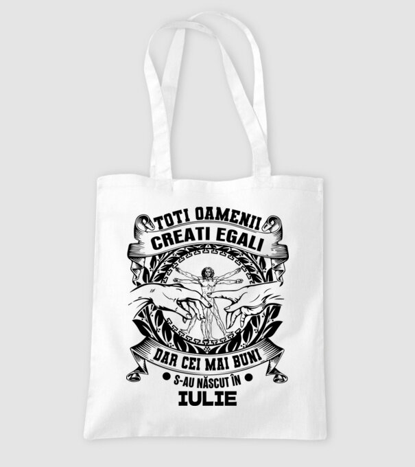 Toți oamenii sunt creați egali, dar cei mai buni s-au născut în iulie model alb pe tricou