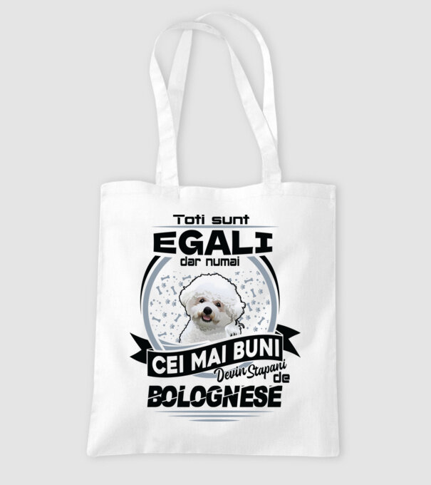 Toți sunt egali, dar numai cei mai buni devin stăpâni de bolognese model alb pe tricou
