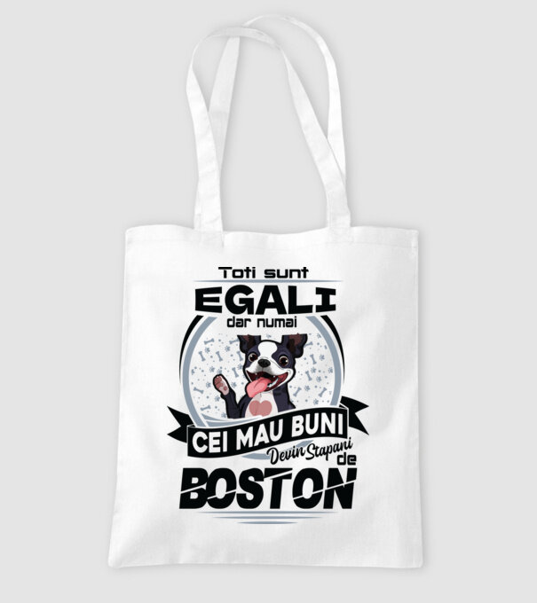 Toți sunt egali, dar numai cei mai buni devin stăpâni de boston model alb pe tricou