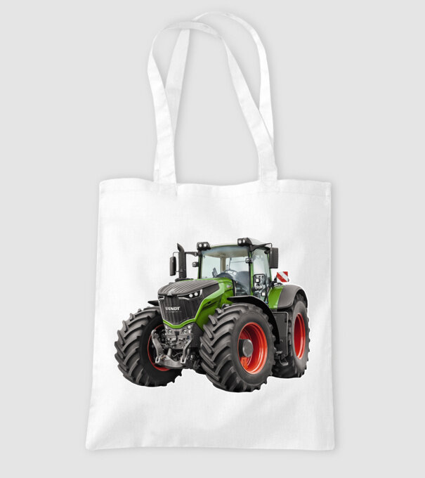 TRACTOR model alb pe tricou