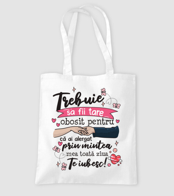 Trebuie sa fii tare obosită pentru  model alb pe tricou