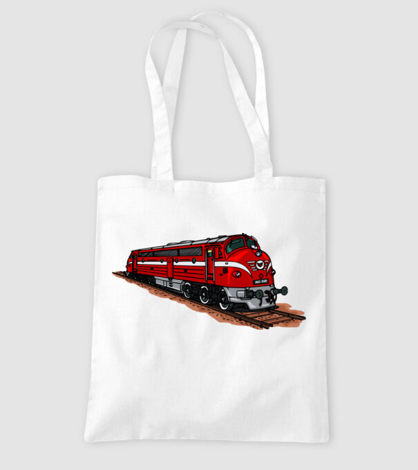 Trenuri model alb pe tricou